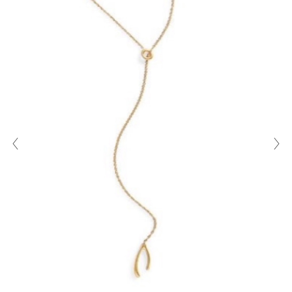 Madewell - Wishbone lariat necklace